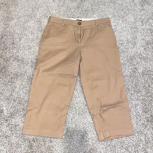 EUC Size 10 Khaki Counterparts Brand Size 10 Capri Length Shorts Pants Bottoms